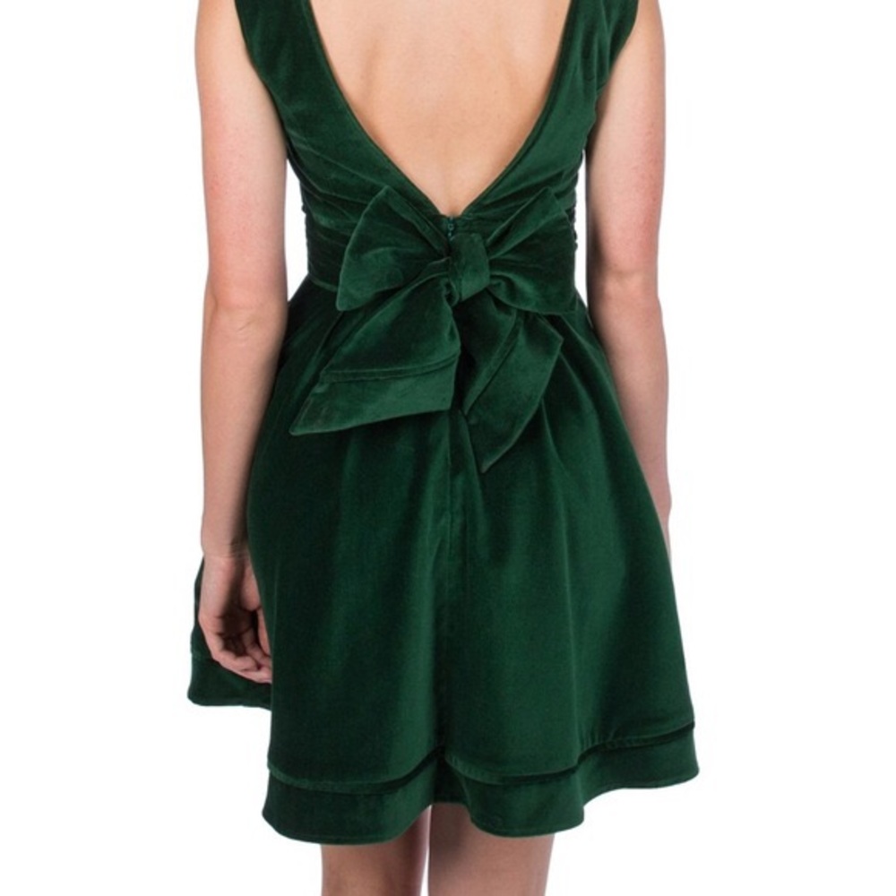 Lauren James XL green velvet dress